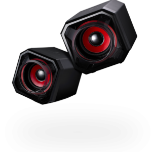 Surefire Gator Eye Gaming Speakers Red