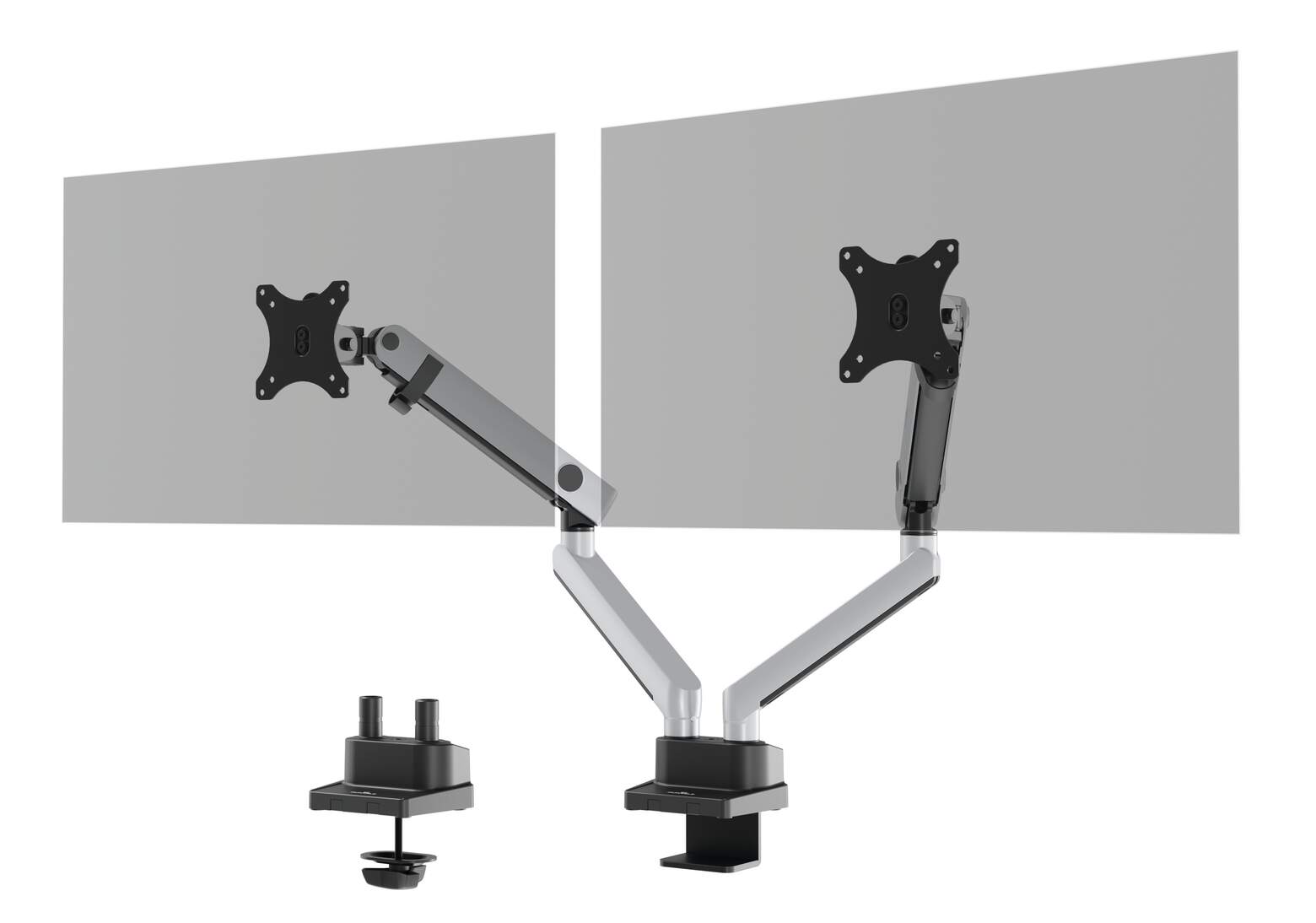 Durable Monitor Mount Select Arm for 2 Screens, Desk Mount