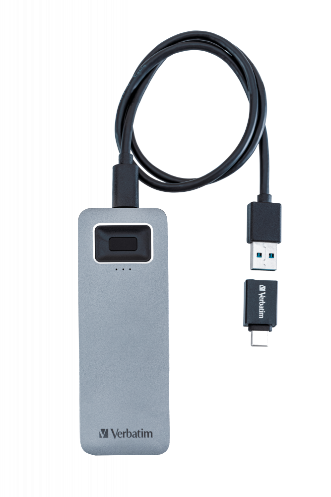 Verbatim EXEC Fingerprint Secure USB-C SSD 512GB - Image 3