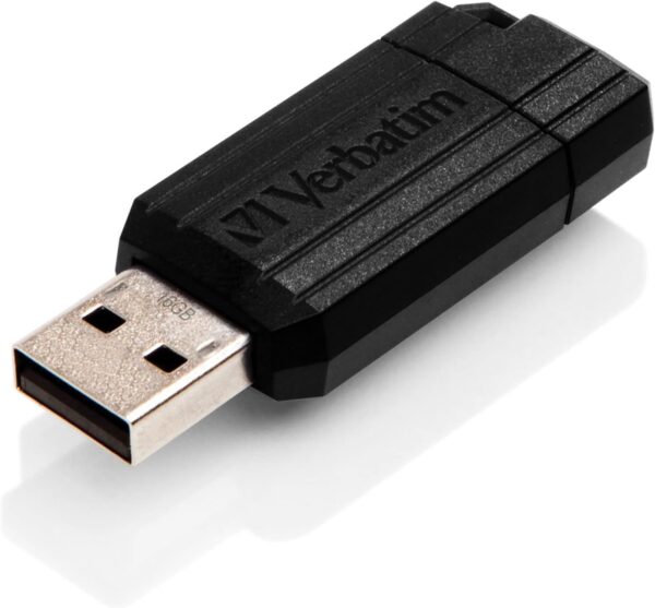 Verbatim Store and Go Hi Speed Pinstripe Black 16GB Flash Drive - Image 3