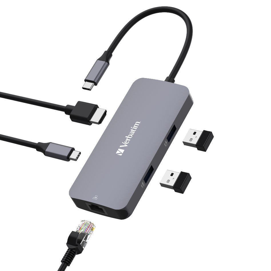 Verbatim USB-C Pro Multiport HUB CMH-05 : 5 Ports