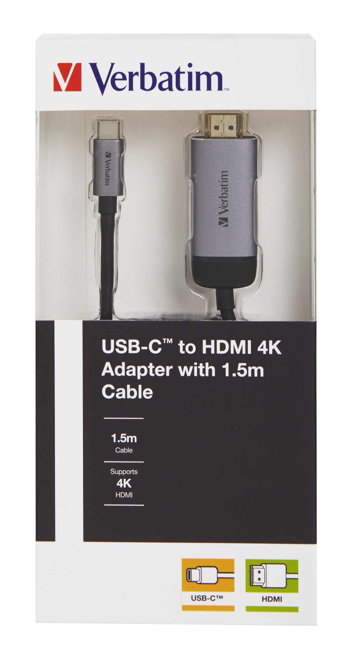 Verbatim USB-C to HDMI Adapter USB 3.1 GEN 1 / HDMI 1.5m