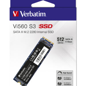 Verbatim VI560 S3 M.2 512GB SATA III SSD (Entry Level)