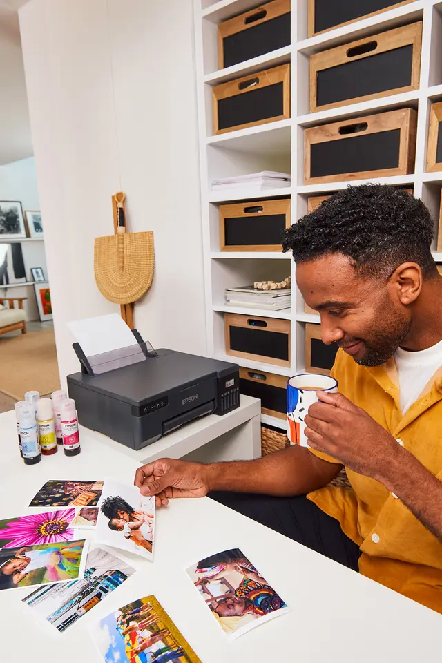 Epson EcoTank L8050 Printer, a sleek photo printer with refillable ink tanks, wireless connectivity, and professional-grade performance.